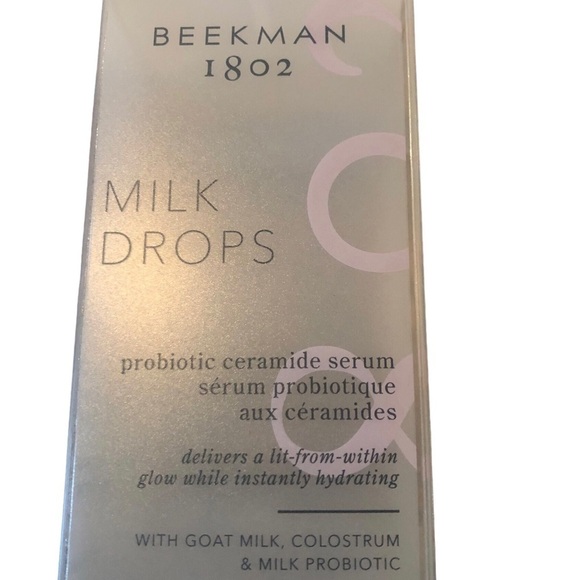 Beekman 1802 Milk Drops Probiotic Ceramide Serum W/Goat Milk 0.95 Fl oz Natural - Picture 2 of 5